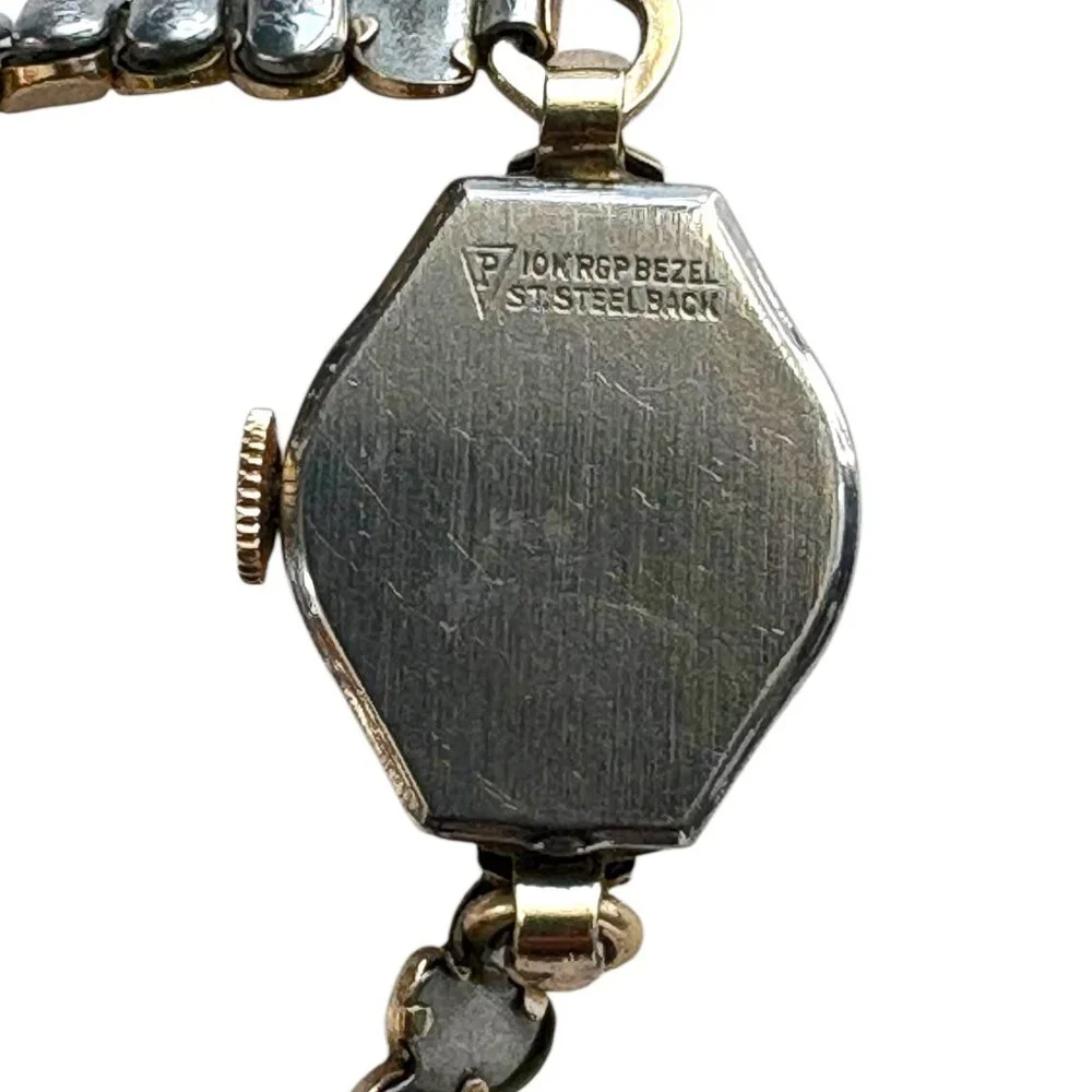 Vintage‎ MIMO 10k RG Kreisler Leaf Link Bracelet Windup Wristwatch
